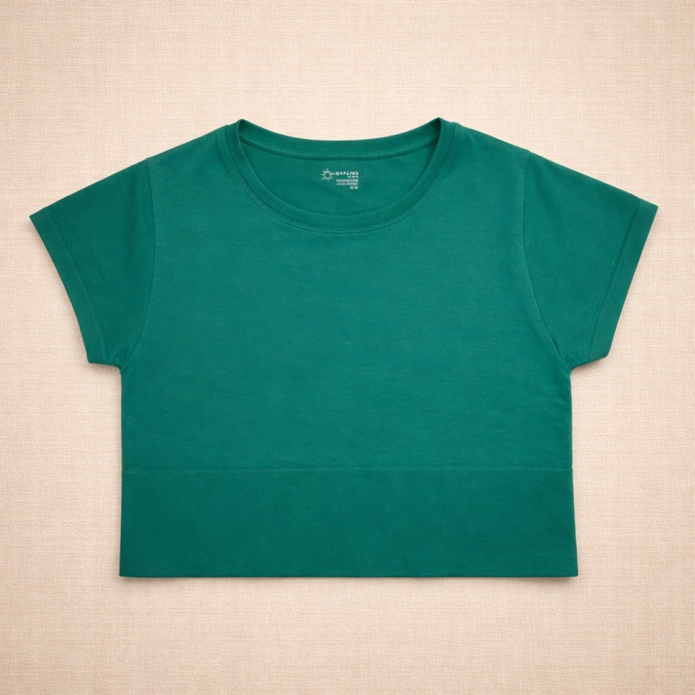 ✨ Offline By Aerie Emerald Green Fitted Crop Top Size M